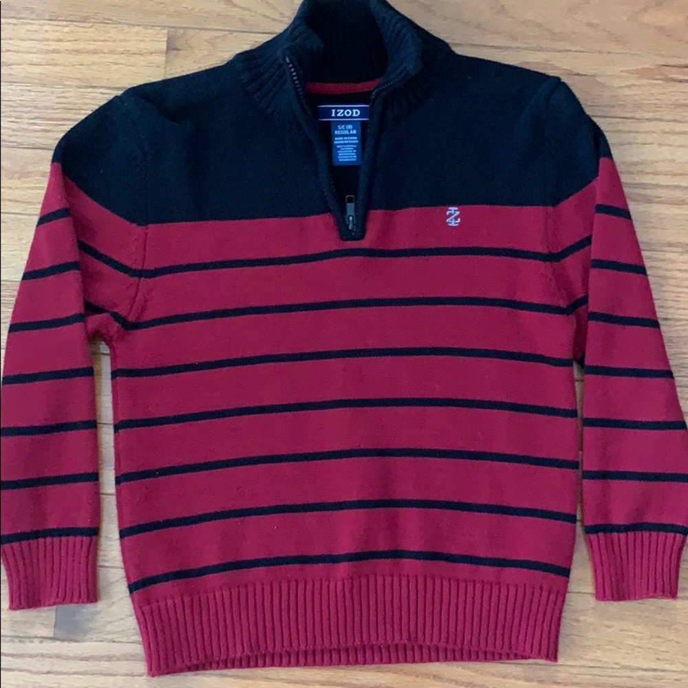 Half zip izod sweater
